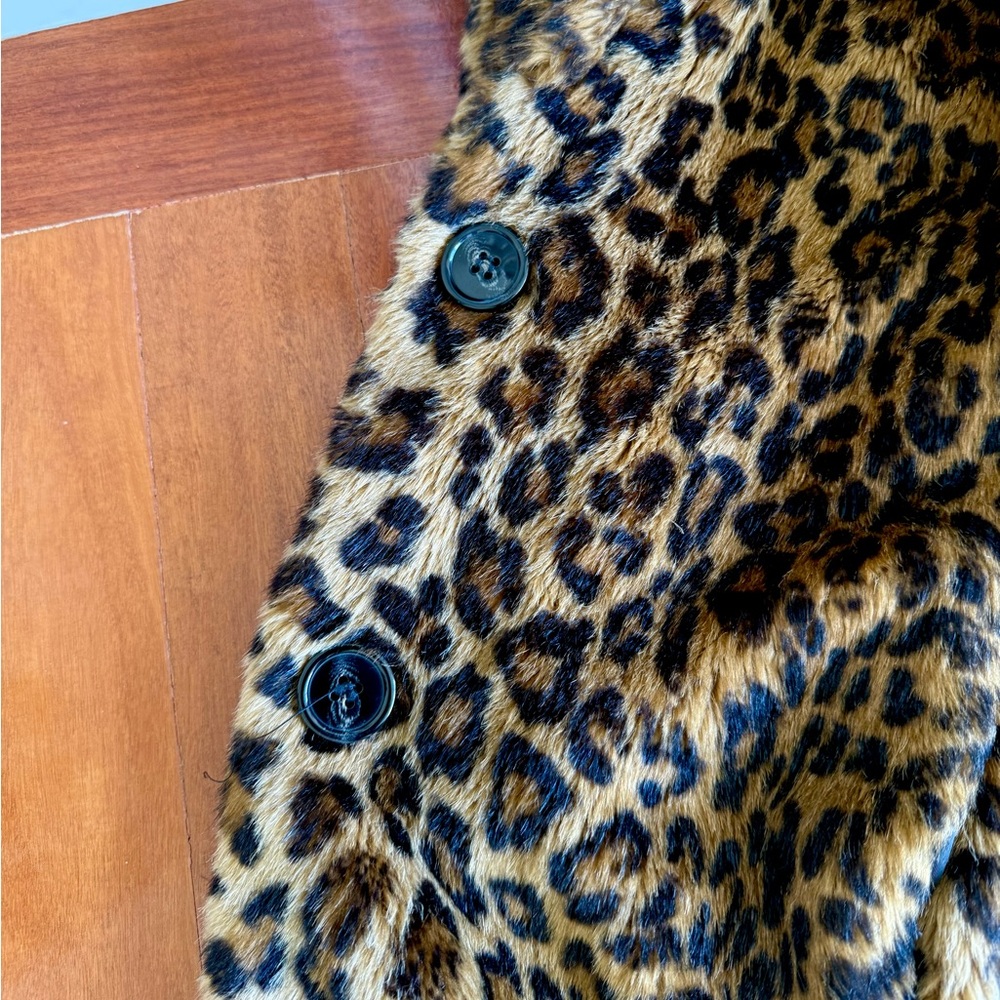 ZARA π§₯ Leopard Print Teddy Coat ANIMAL PRINT Women Jacket FAUX FUR Size XS TRF - Picture 15 of 17